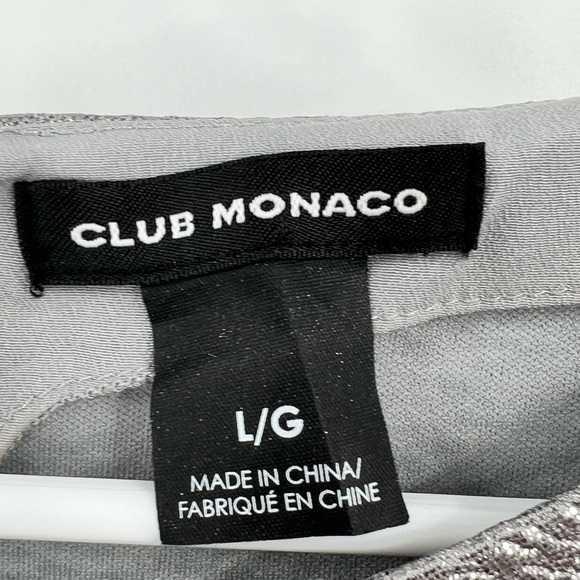 Club Monaco grey shimmer blazer L - Picture 8 of 9